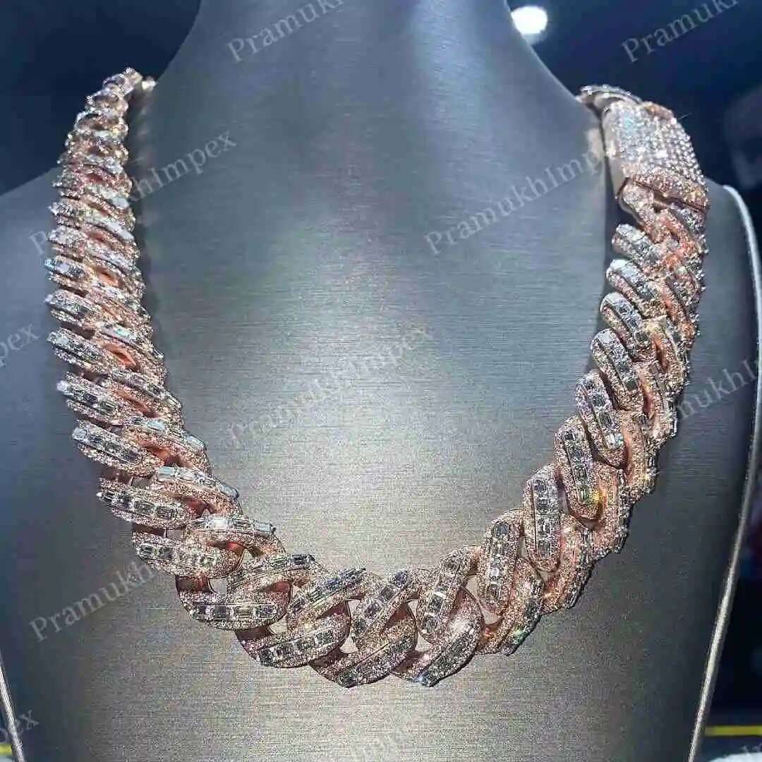 Cuban Link Chain 12Mm - Luxury Rappers 20MM Fully Iced Out