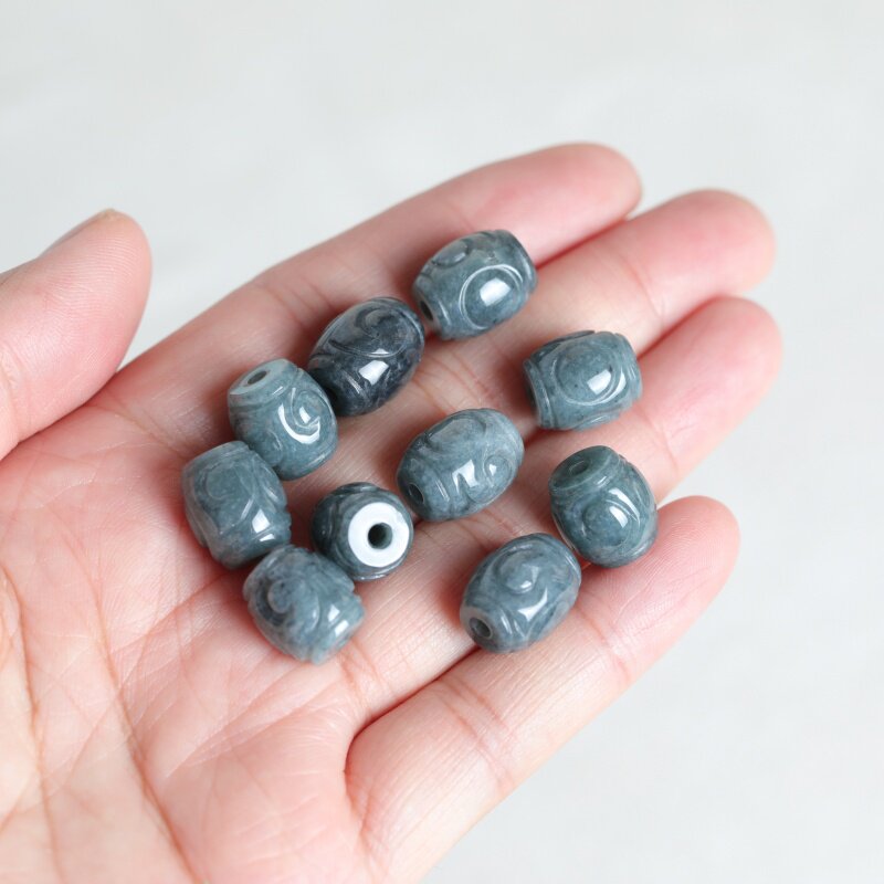 5PC Natural Blue Water Jade Ri - Bracelets 评论和价格