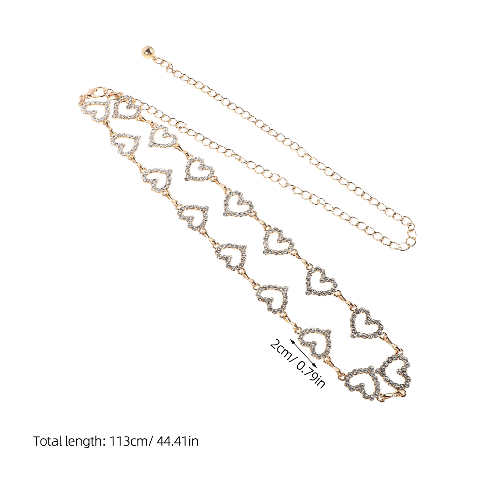 Adjustable Waist Chain Rhinest - Body Jewelry 评论和价格