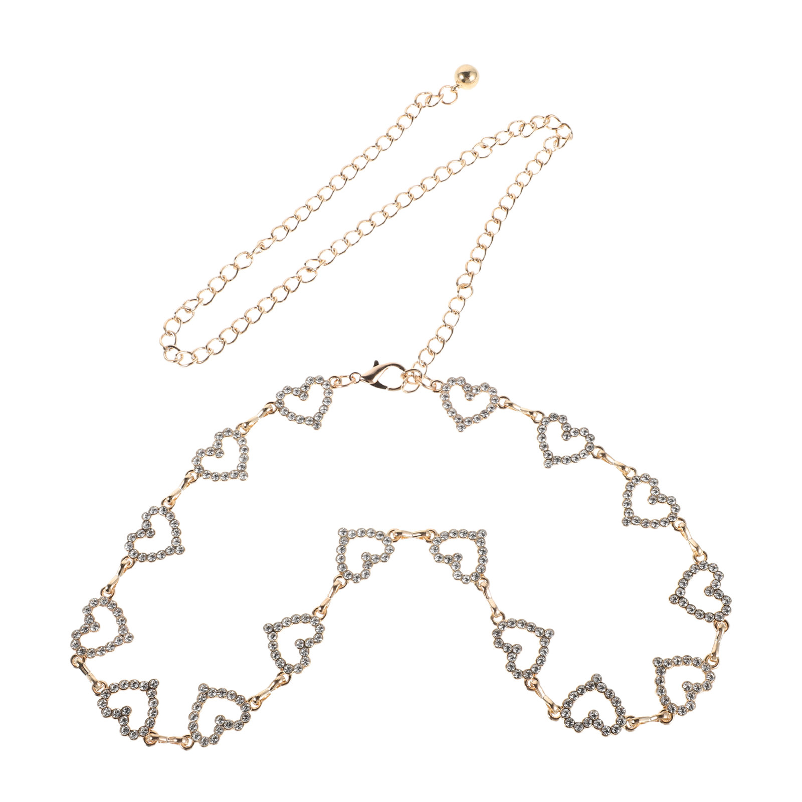Adjustable Waist Chain Rhinest - Body Jewelry 评论和价格