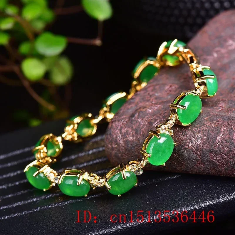 Natural Green Jade Agate LOVE  - Bracelets 评论和价格