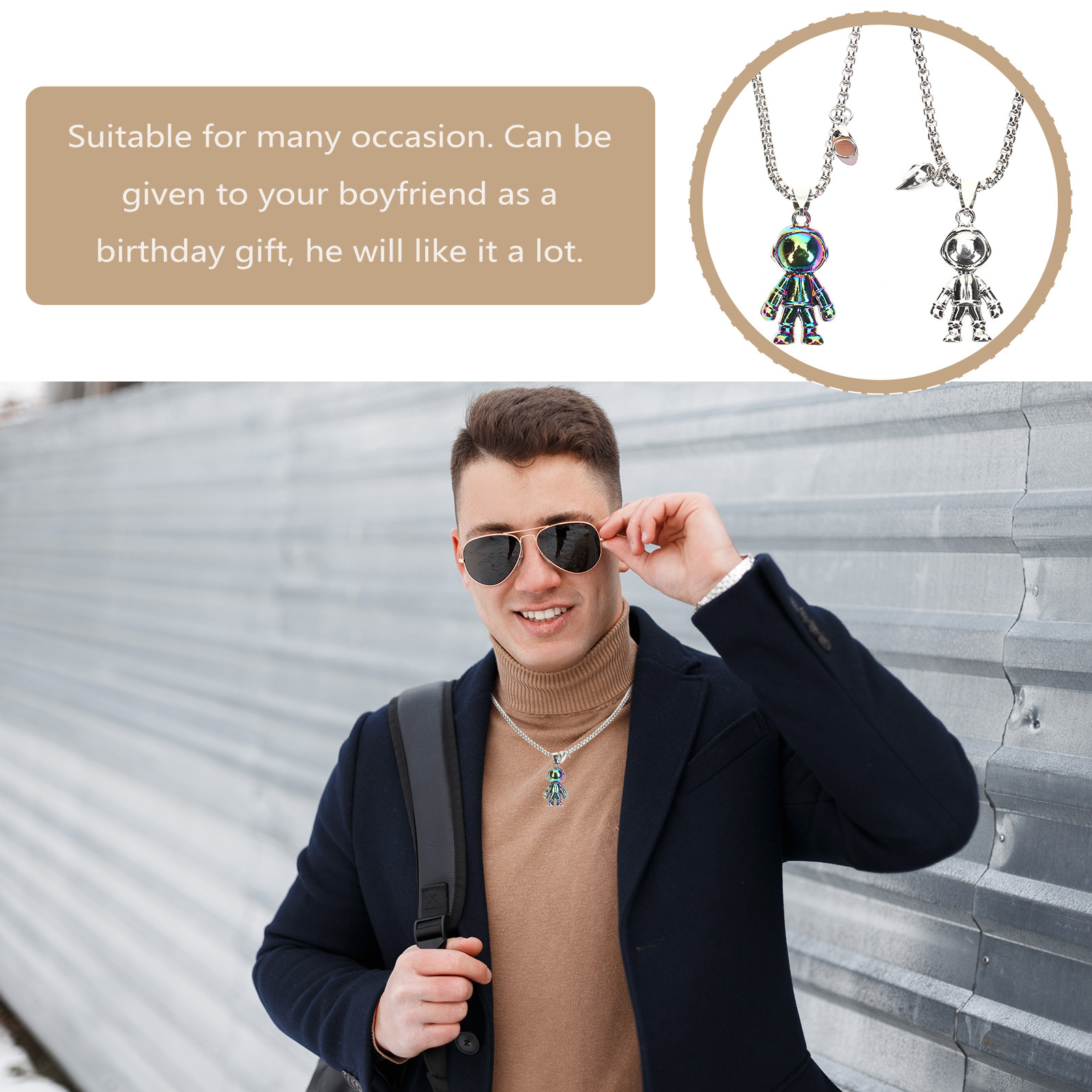 Couple Matching Necklaces Magn - Magnetic Couple Matching Necklaces 评论和价格