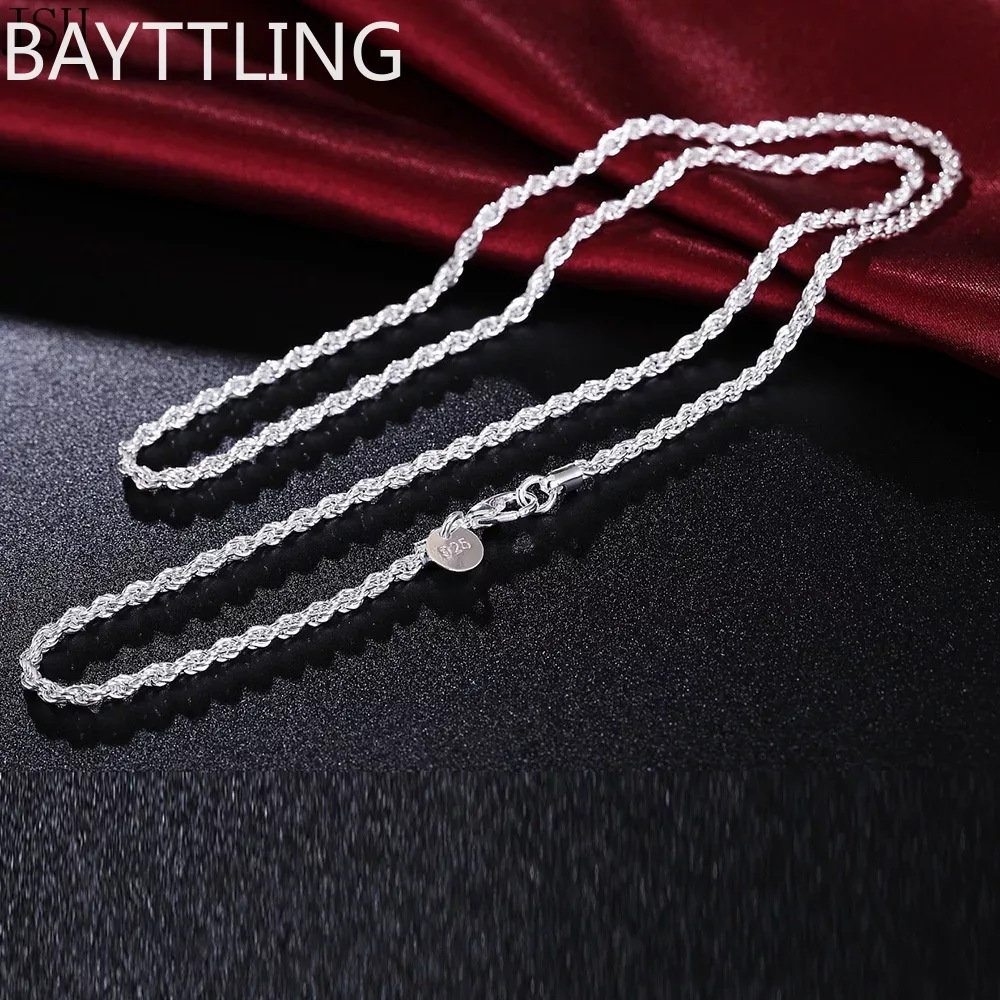 40-60cm wholesale 925 Sterling - 925 Sterling Silver Chain Necklace Men 评论和价格