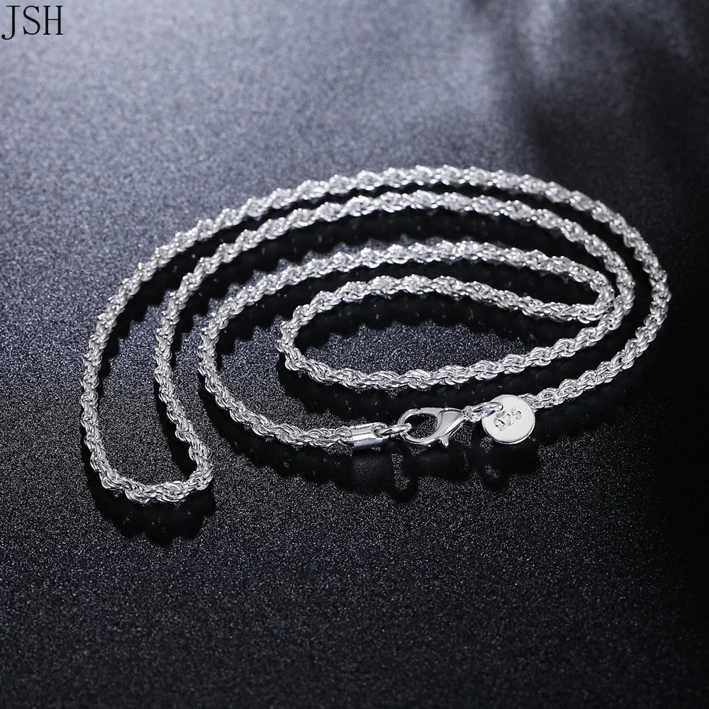 40-60cm wholesale 925 Sterling - 925 Sterling Silver Chain Necklace Men 评论和价格