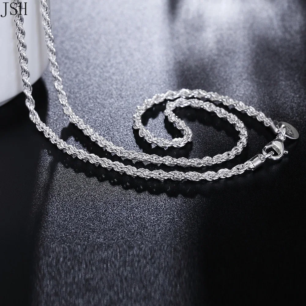 40-60cm wholesale 925 Sterling - 925 Sterling Silver Chain Necklace Men 评论和价格