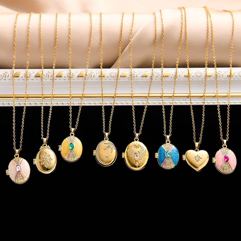 ANENJERY 316L Stainless Steel  - Heart Locket Necklace Photo 评论和价格