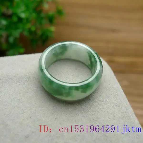 Green Jade Ring Natural Gemsto - Rings 评论和价格