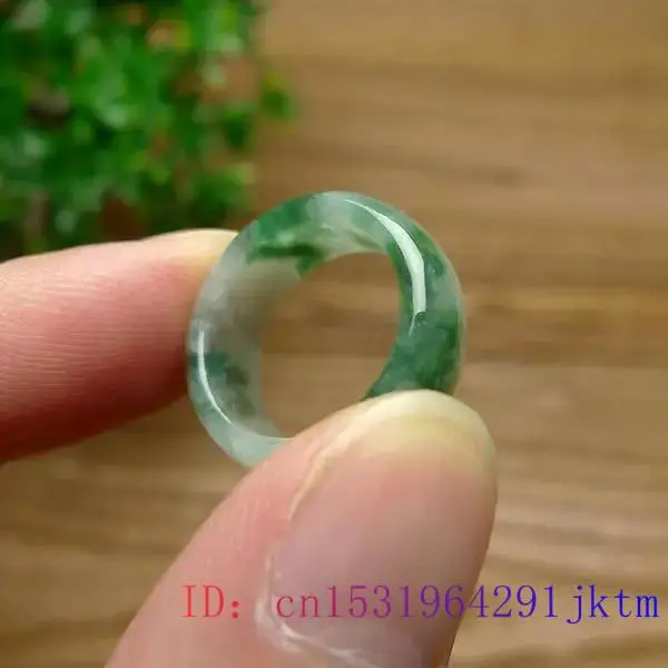 Green Jade Ring Natural Gemsto - Rings 评论和价格
