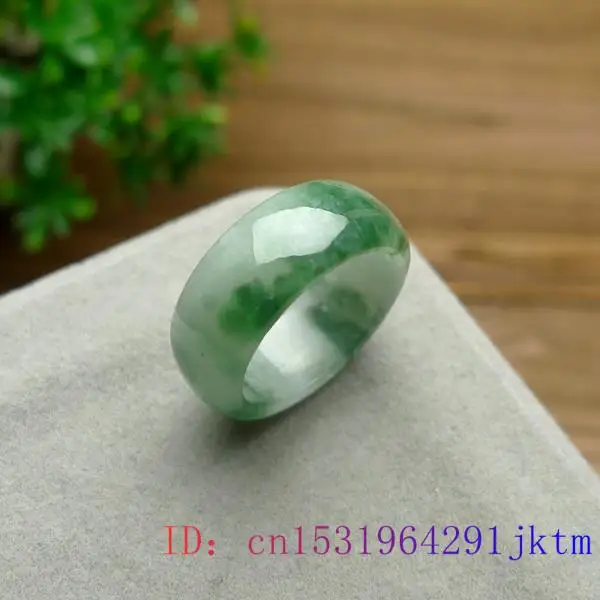 Green Jade Ring Natural Gemsto - Rings 评论和价格