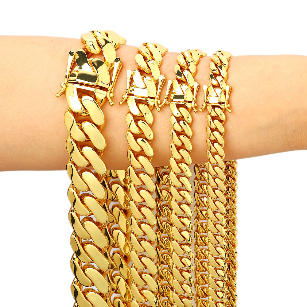 Wholesale 10mm/12mm/15mm/20mm  - Cuban Link Chain 12Mm 评论和价格
