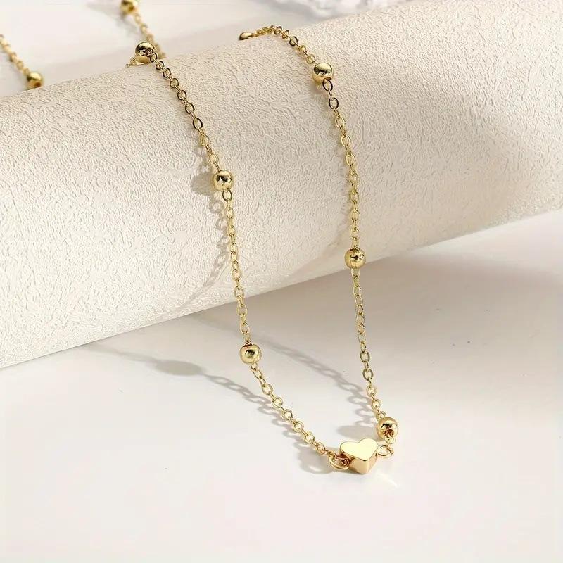 Girls Simple Heart Beaded Bell - Body Jewelry 评论和价格