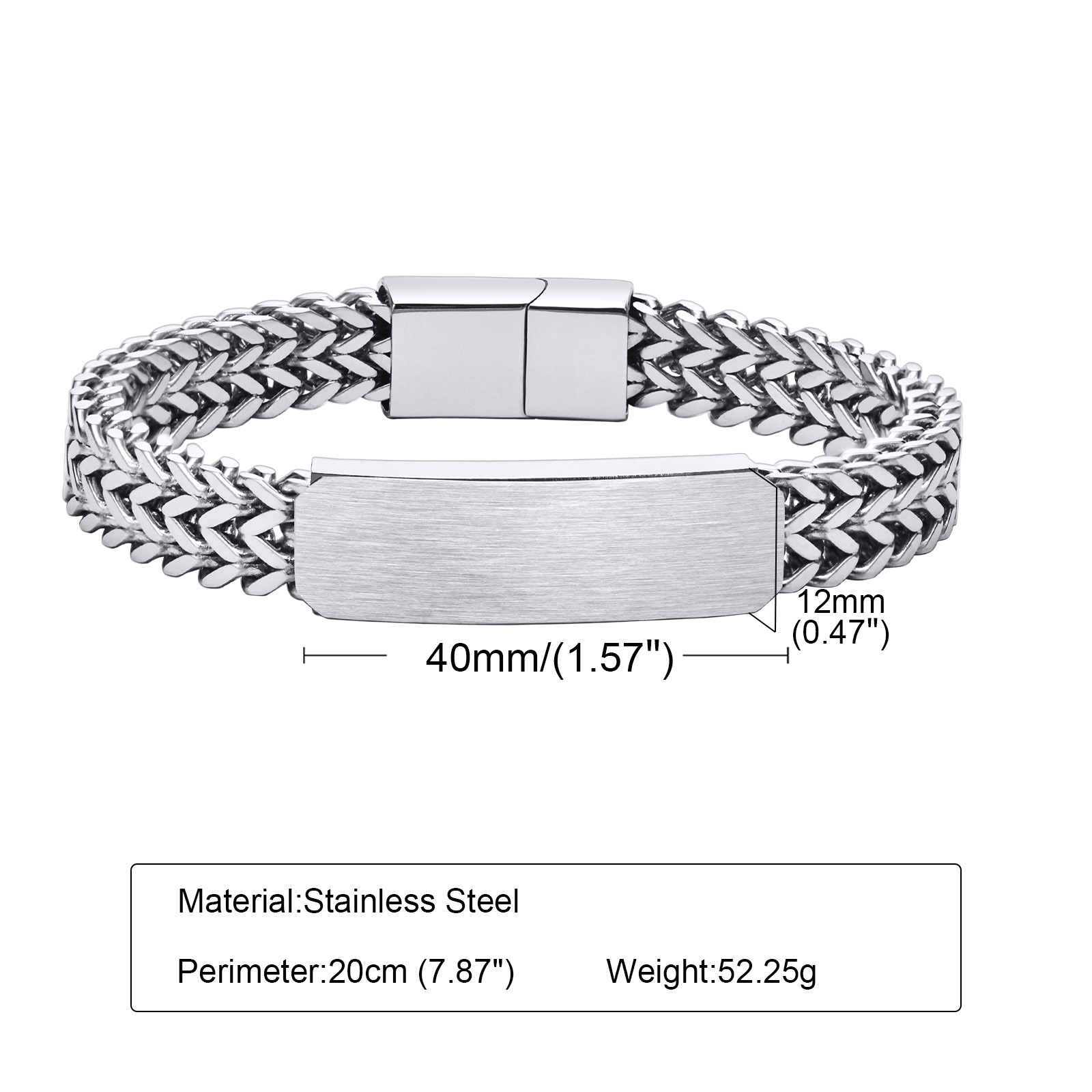 Vnox 12mm Customize Bracelets  - Cuban Link Chain 12Mm 评论和价格