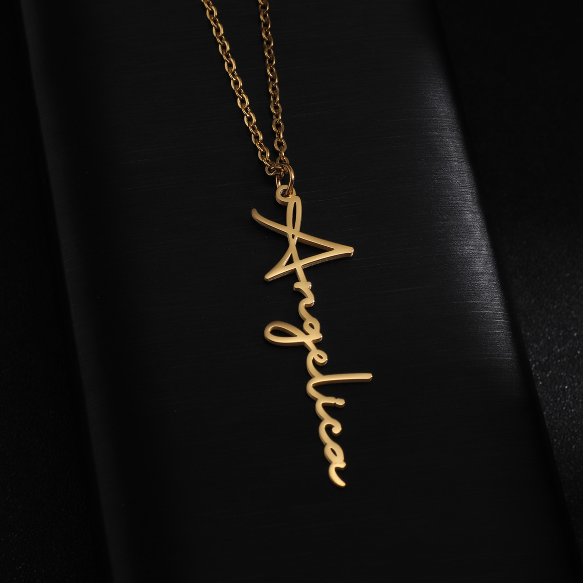 Atoztide Personalized Custom N - Custom Name Necklace Stainless Steel 评论和价格
