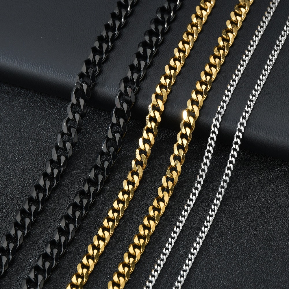 1 piece Size 3.6mm/5mm/7mm Men - Cuban Link Chain 12Mm 评论和价格
