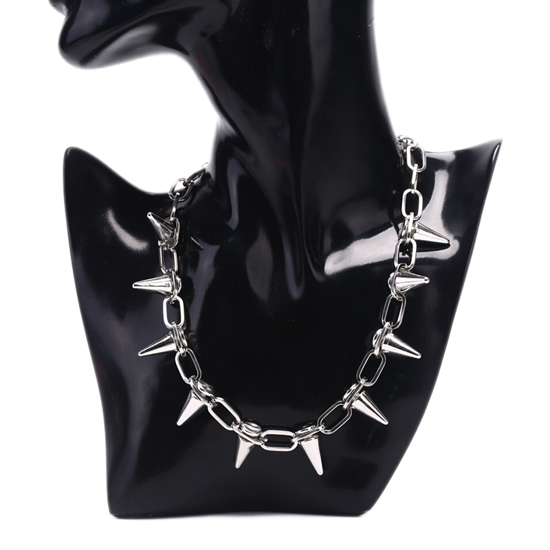 New Rivets Chokers Punk Goth H - Goth Punk Spike Choker 评论和价格