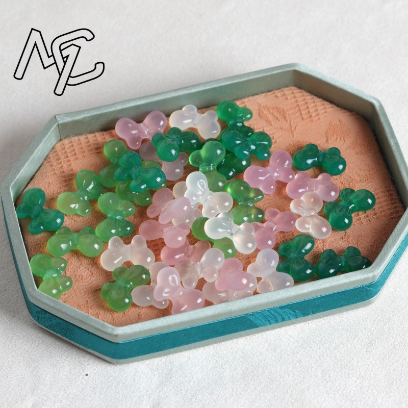 2PC Natural Chalcedony Double  - Earrings 评论和价格