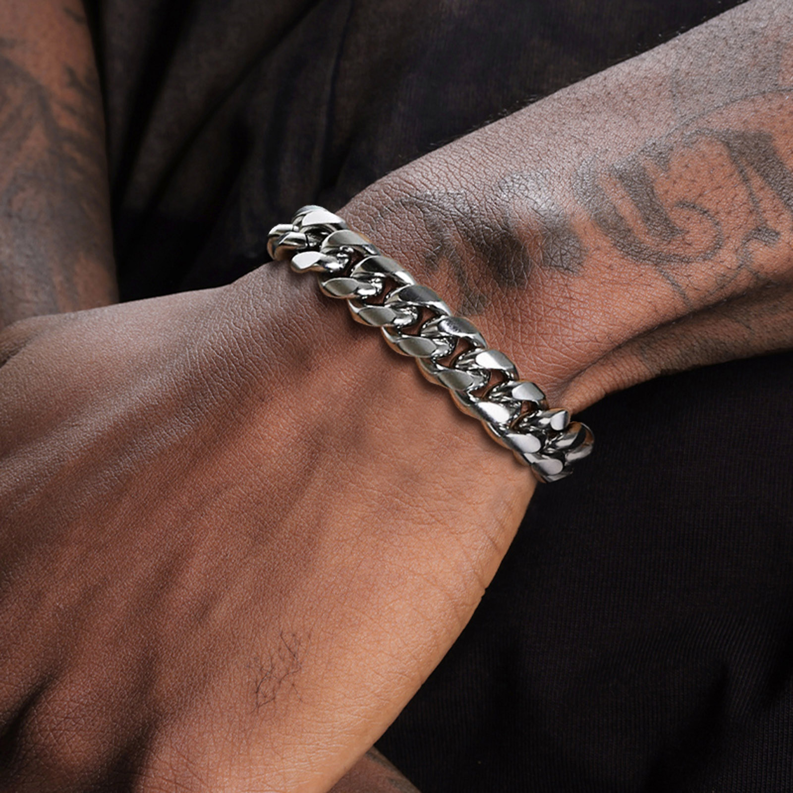 6-12MM Cuban Chain Mens Bracel - Cuban Link Chain 12Mm 评论和价格