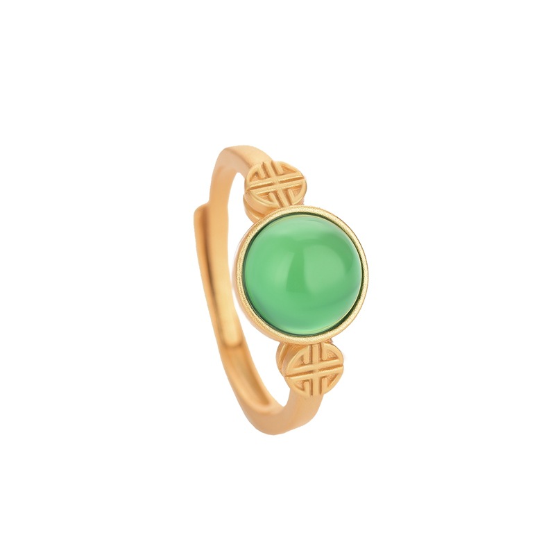 Natural Jade Rings Real Jewelr - Rings 评论和价格