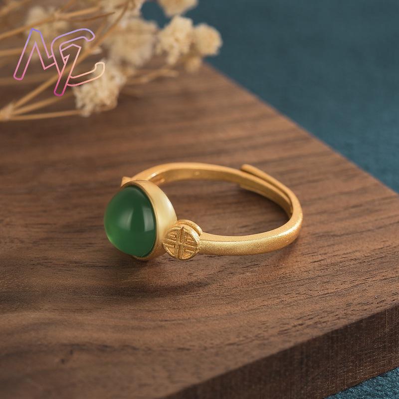 Natural Jade Rings Real Jewelr - Rings 评论和价格